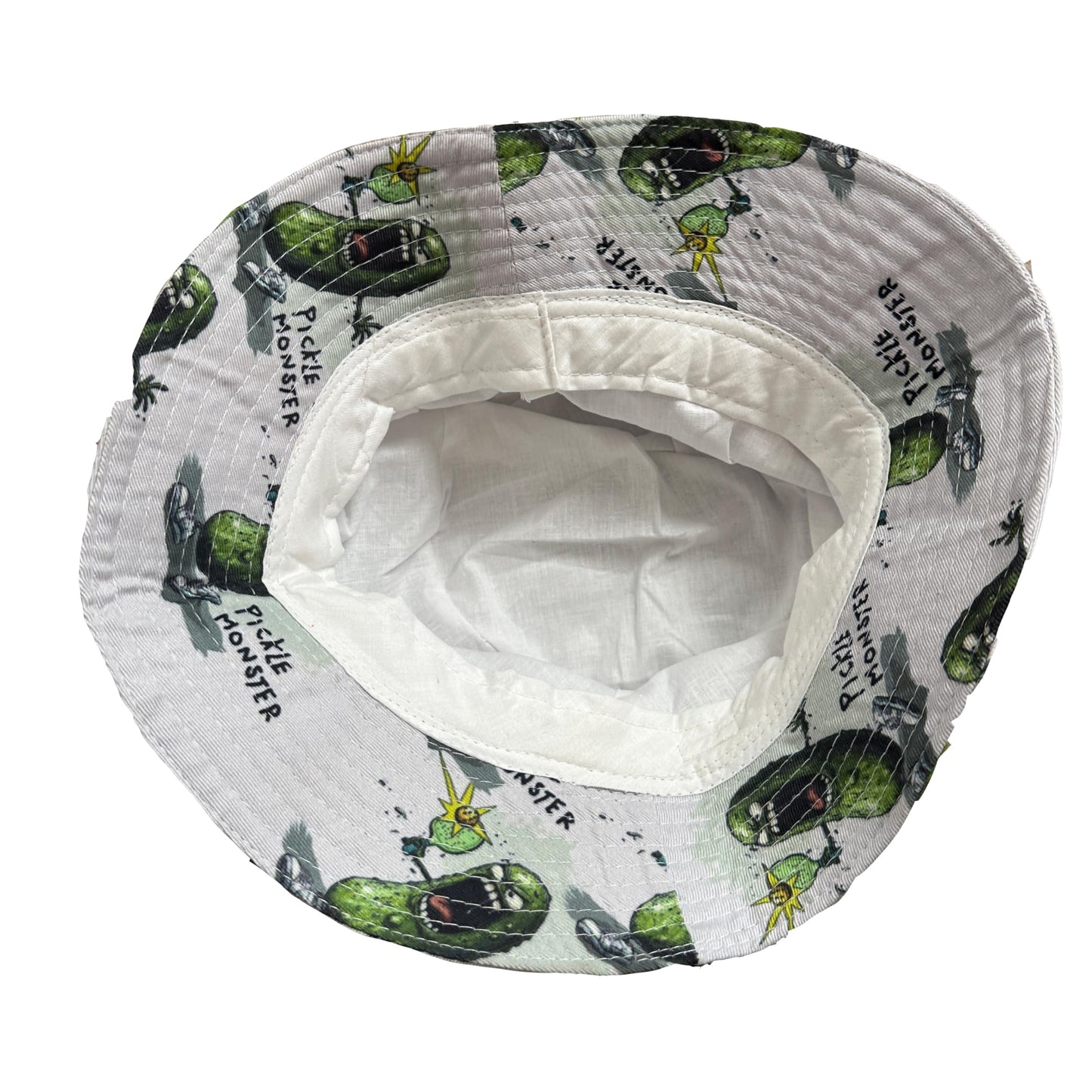 OG Pickle Monster Bucket Hat - Fun Hat Features Mr. Dill, a Dreaded Pickle Monster