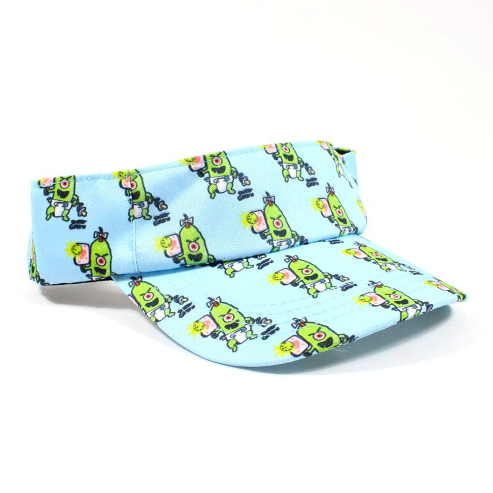 Pickle Monsters Adjustable Pickleball Visor - Adjustable One Size Fits All Sun Visor - Featuring the Dreaded Pickle Monster Crew