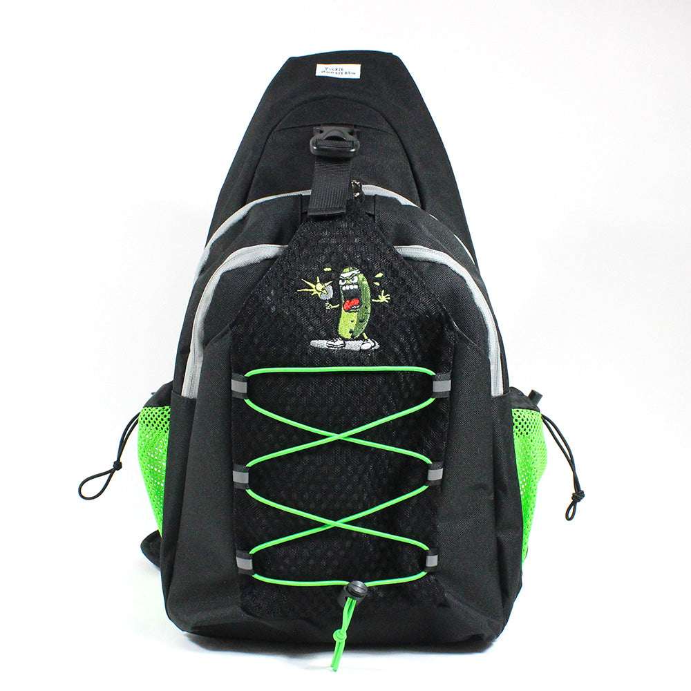 Pickle Monsters Pickleball Bag - Crossbody Sling Bag - Featuring Mr. Dill