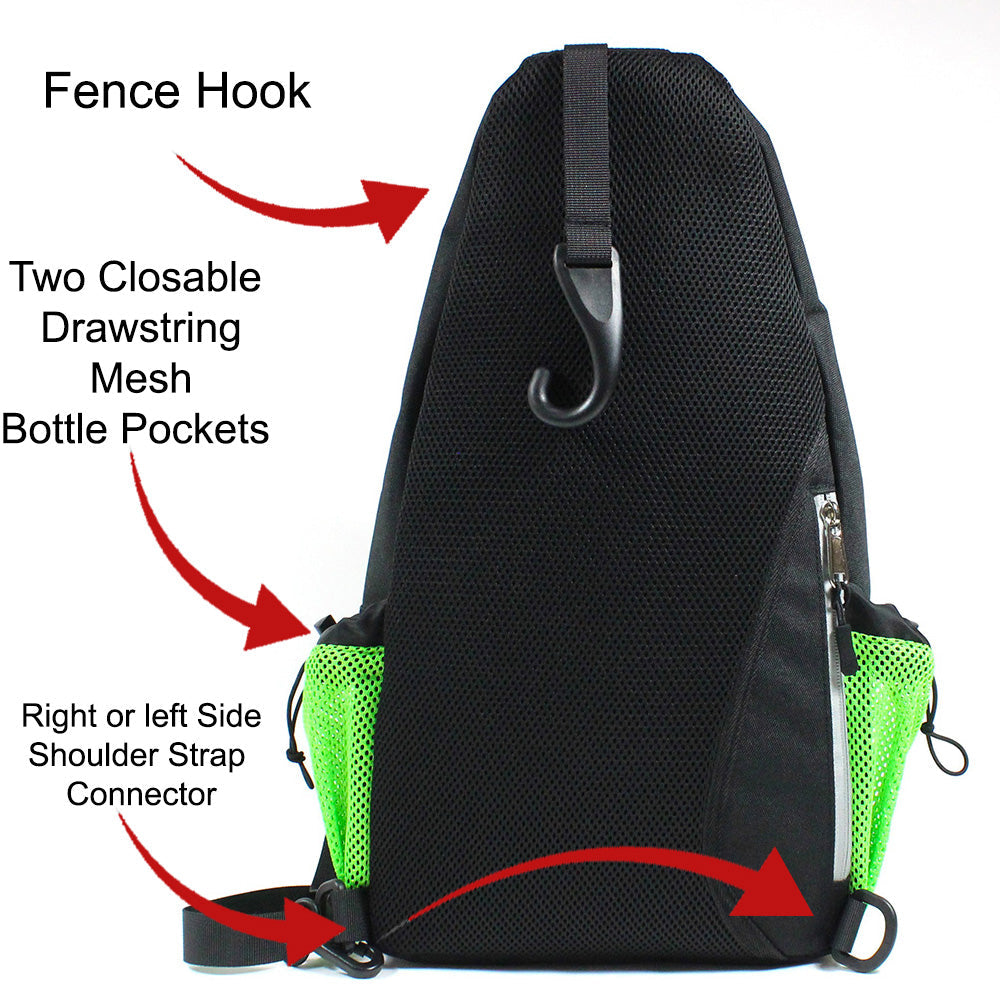 Pickle Monsters Pickleball Bag - Crossbody Sling Bag - Featuring Mr. Dill