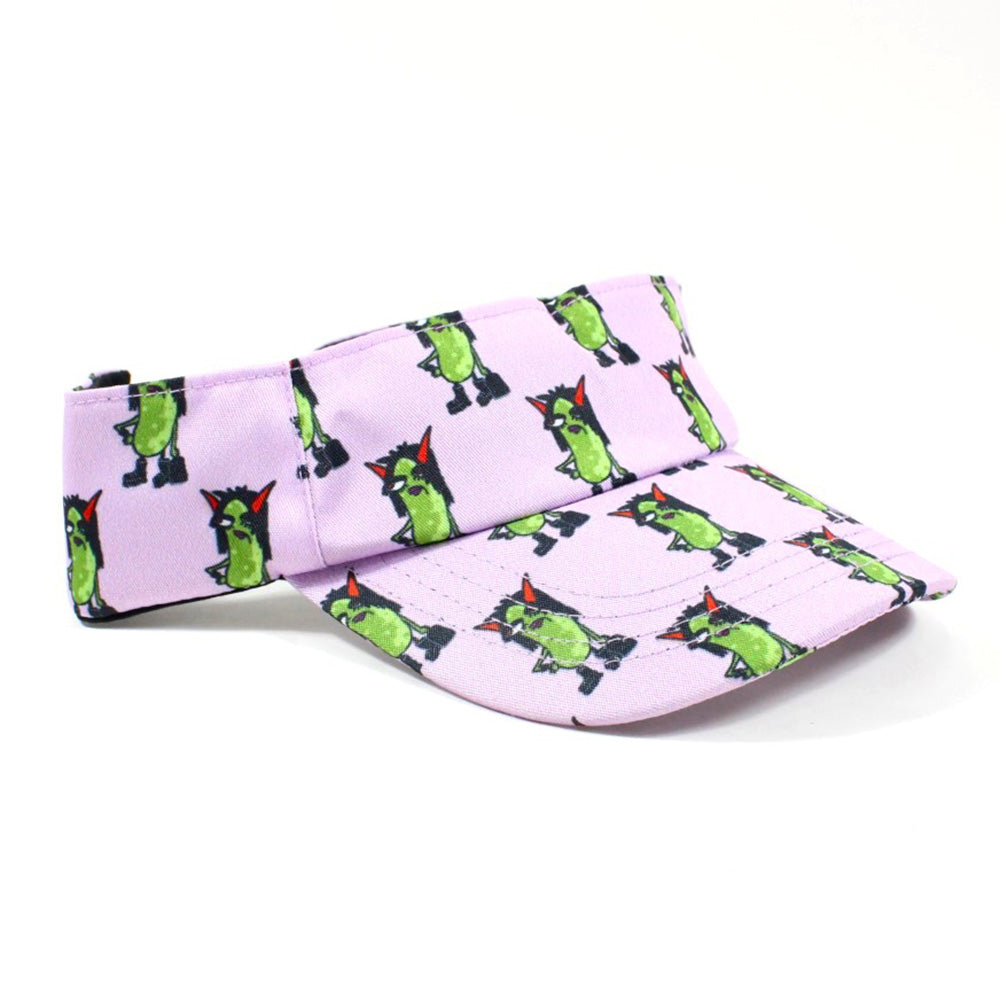 Pickle Monsters Adjustable Pickleball Visor - Adjustable One Size Fits All Sun Visor - Featuring the Dreaded Pickle Monster Crew