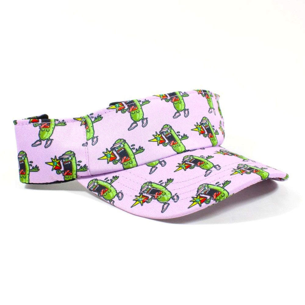 Pickle Monsters Adjustable Pickleball Visor - Adjustable One Size Fits All Sun Visor - Featuring the Dreaded Pickle Monster Crew