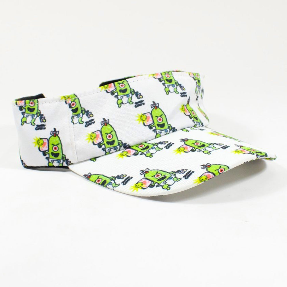 Pickle Monsters Adjustable Pickleball Visor - Adjustable One Size Fits All Sun Visor - Featuring the Dreaded Pickle Monster Crew